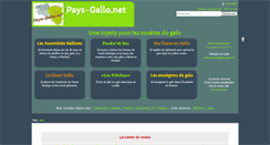 Desktop Screenshot of pays-gallo.net