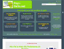 Tablet Screenshot of pays-gallo.net